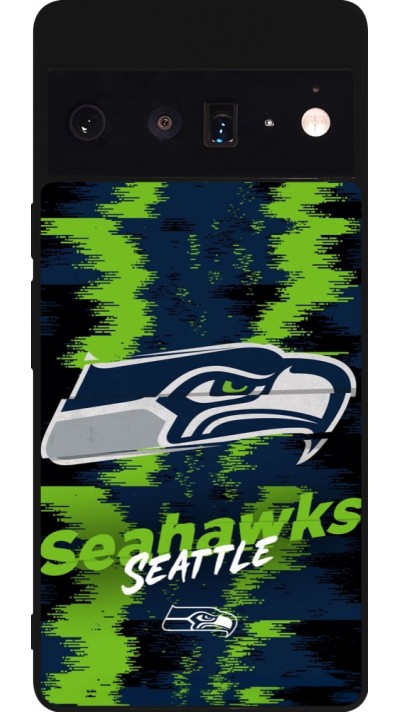 Google Pixel 6 Pro Case Hülle - Silikon schwarz Super Bowl 26 Seattle 2