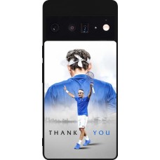 Google Pixel 6 Pro Case Hülle - Silikon schwarz Thank you Roger