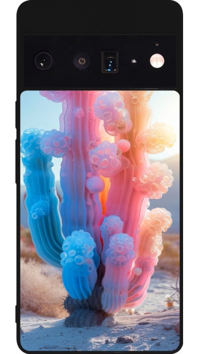 Coque Google Pixel 6 Pro - Silicone rigide noir Artificial vegetation 2025