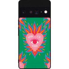 Google Pixel 6 Pro Case Hülle - Silikon schwarz Viva la vida 2026