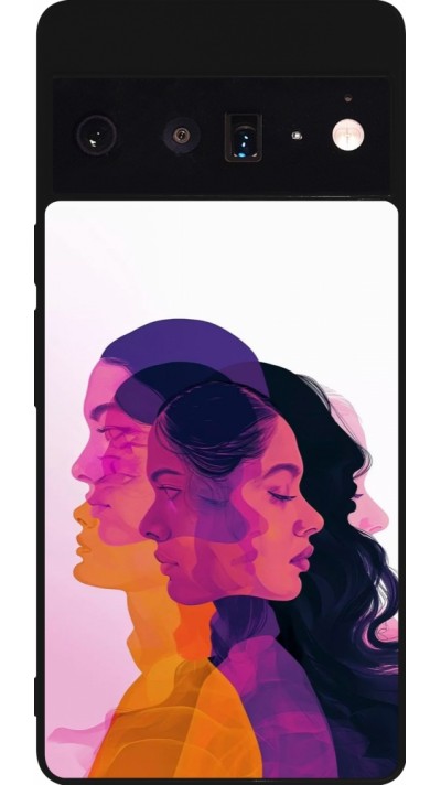 Google Pixel 6 Pro Case Hülle - Silikon schwarz Womens day 2026 10