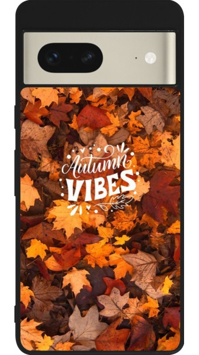 Google Pixel 7 Case Hülle - Silikon schwarz Autumn 25 Autumn vibes