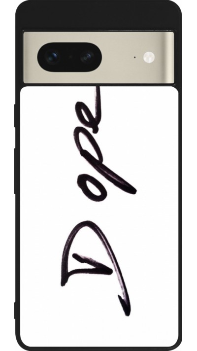 Coque Google Pixel 7 - Silicone rigide noir Dope