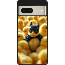 Google Pixel 7 Case Hülle - Silikon schwarz Easter 2026 Chicken Batman