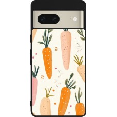 Google Pixel 7 Case Hülle - Silikon schwarz Easter 2026 Illustration carrots