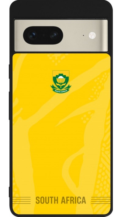 Google Pixel 7 Case Hülle - Silikon schwarz Südafrika 2026 personalisierbares Fussballtrikot