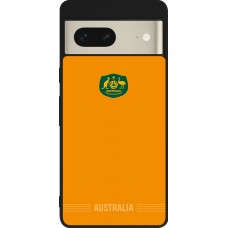 Google Pixel 7 Case Hülle - Silikon schwarz Australien 2026 personalisierbares Fussballtrikot