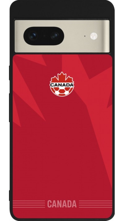 Google Pixel 7 Case Hülle - Silikon schwarz Kanada 2026 personalisierbares Fussballtrikot