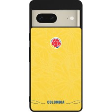 Google Pixel 7 Case Hülle - Silikon schwarz Kolumbien 2026 personalisierbares Fussballtrikot