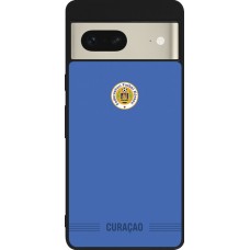 Google Pixel 7 Case Hülle - Silikon schwarz Curaçao 2026 personalisierbares Fussballtrikot