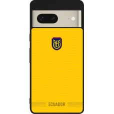 Google Pixel 7 Case Hülle - Silikon schwarz Ecuador 2026 personalisierbares Fussballtrikot