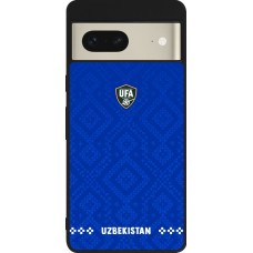 Google Pixel 7 Case Hülle - Silikon schwarz Usbekistan 2026 personalisierbares Fussballtrikot