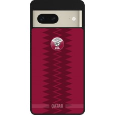 Google Pixel 7 Case Hülle - Silikon schwarz Qatar 2026 personalisierbares Fussballtrikot