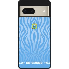 Google Pixel 7 Case Hülle - Silikon schwarz Demokratische Republik Kongo 2026 personalisierbares Fussballtrikot