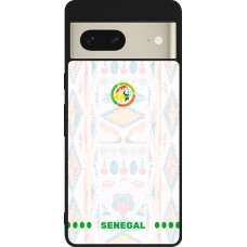 Google Pixel 7 Case Hülle - Silikon schwarz Senegal 2026 personalisierbares Fussballtrikot
