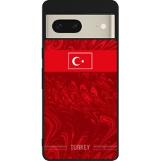 Google Pixel 7 Case Hülle - Silikon schwarz Türkei 2026 personalisierbares Fussballtrikot