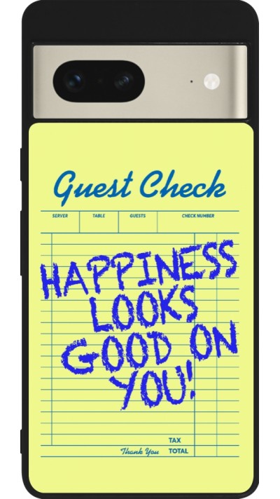 Google Pixel 7 Case Hülle - Silikon schwarz Guest check 2026