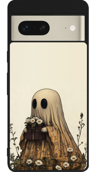 Google Pixel 7 Case Hülle - Silikon schwarz Halloween 2025 Ghost gardener