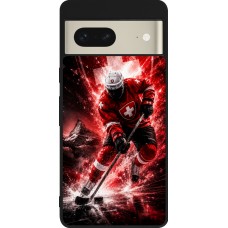 Google Pixel 7 Case Hülle - Silikon schwarz Hockey World Championship Player
