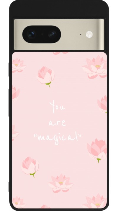 Coque Google Pixel 7 - Silicone rigide noir Mom 2023 your are magical