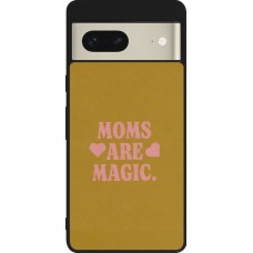 Coque Google Pixel 7 - Silicone rigide noir Mom 2026 Are Magic
