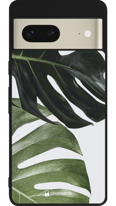 Coque Google Pixel 7 - Silicone rigide noir Monstera Plant