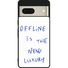 Coque Google Pixel 7 - Silicone rigide noir Offline is the new luxury
