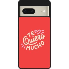 Coque Google Pixel 7 - Silicone rigide noir Saint Valentines Day 26 Te quiero mucho