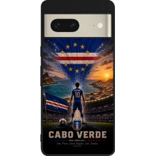 Google Pixel 7 Case Hülle - Silikon schwarz Fussball Kap Verde splash 2026