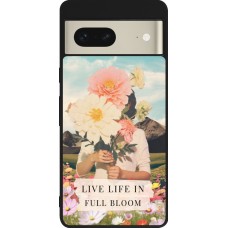 Google Pixel 7 Case Hülle - Silikon schwarz Live life in full moon Spring 2026