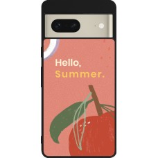 Google Pixel 7 Case Hülle - Silikon schwarz Summer 2025 Hello summer