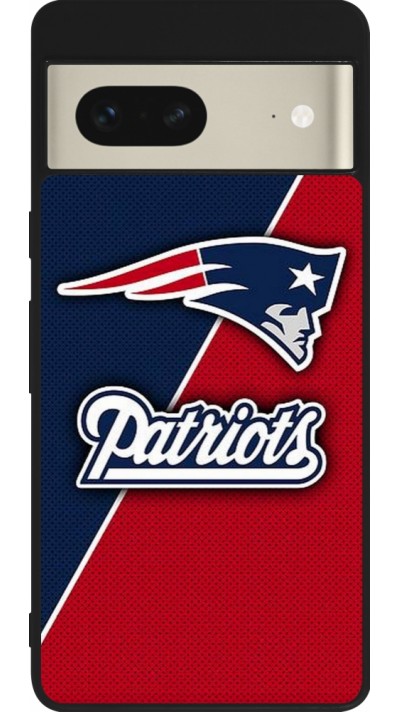 Google Pixel 7 Case Hülle - Silikon schwarz Super Bowl 26 Patriots 1