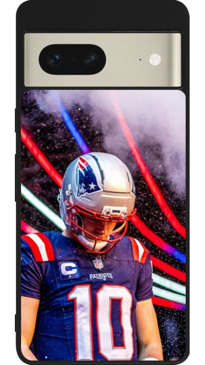 Google Pixel 7 Case Hülle - Silikon schwarz Super Bowl 26 Patriots 3