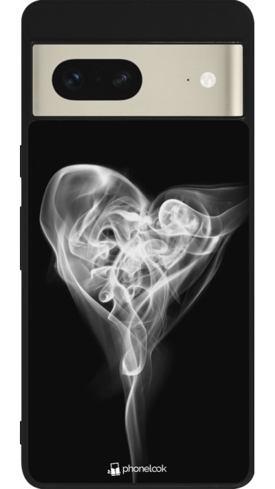 Google Pixel 7 Case Hülle - Silikon schwarz Valentine 2022 Black Smoke