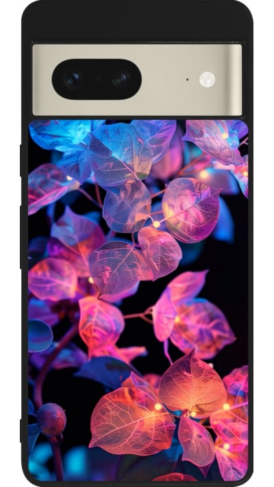 Coque Google Pixel 7 - Silicone rigide noir Artificial vegetation 2025