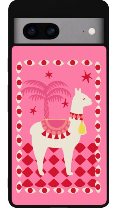 Google Pixel 7a Case Hülle - Silikon schwarz Alpaca 2026