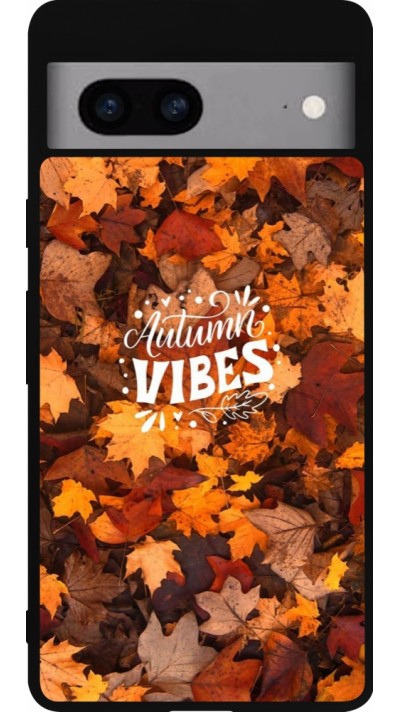 Google Pixel 7a Case Hülle - Silikon schwarz Autumn 25 Autumn vibes
