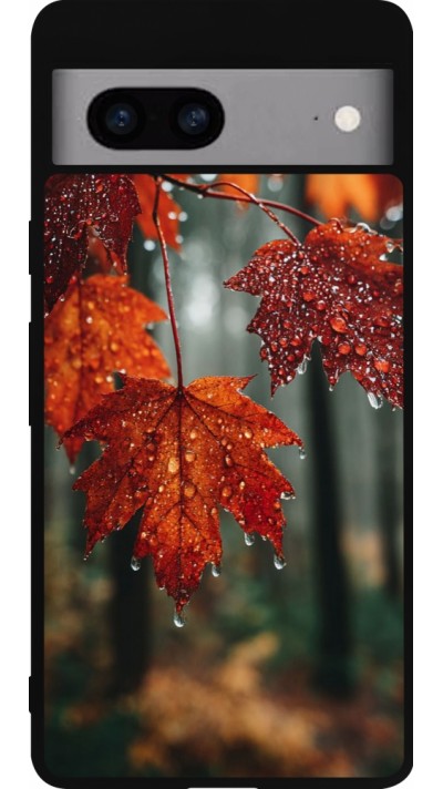 Google Pixel 7a Case Hülle - Silikon schwarz Autumn 25 Rain