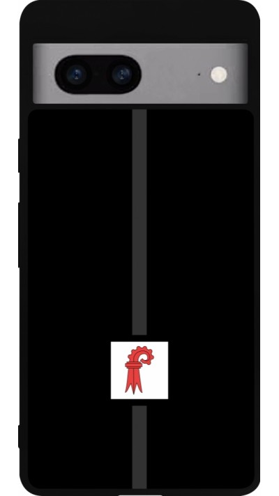 Coque Google Pixel 7a - Silicone rigide noir Canton BL noir
