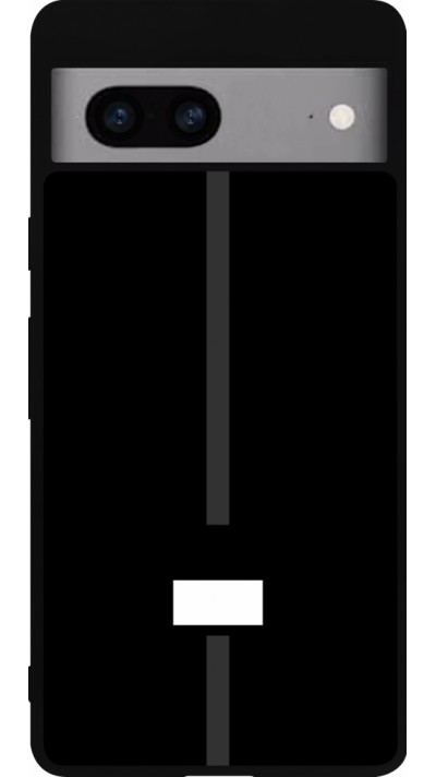 Coque Google Pixel 7a - Silicone rigide noir Canton FR noir