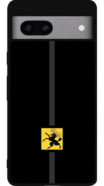 Coque Google Pixel 7a - Silicone rigide noir Canton SH noir