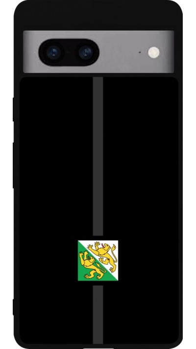 Coque Google Pixel 7a - Silicone rigide noir Canton TG noir