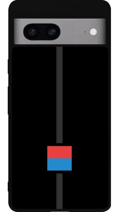 Coque Google Pixel 7a - Silicone rigide noir Canton TI noir