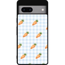 Google Pixel 7a Case Hülle - Silikon schwarz Easter 2026 Pattern carrots