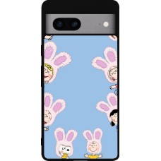 Google Pixel 7a Case Hülle - Silikon schwarz Easter 2026 Snoopy