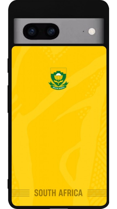 Google Pixel 7a Case Hülle - Silikon schwarz Südafrika 2026 personalisierbares Fussballtrikot