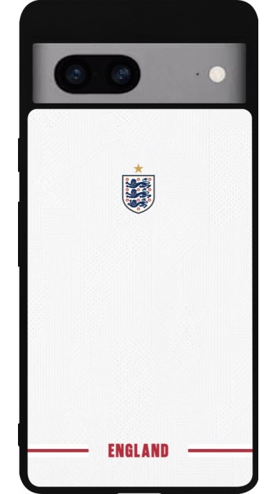 Google Pixel 7a Case Hülle - Silikon schwarz England 2026 personalisierbares Fussballtrikot