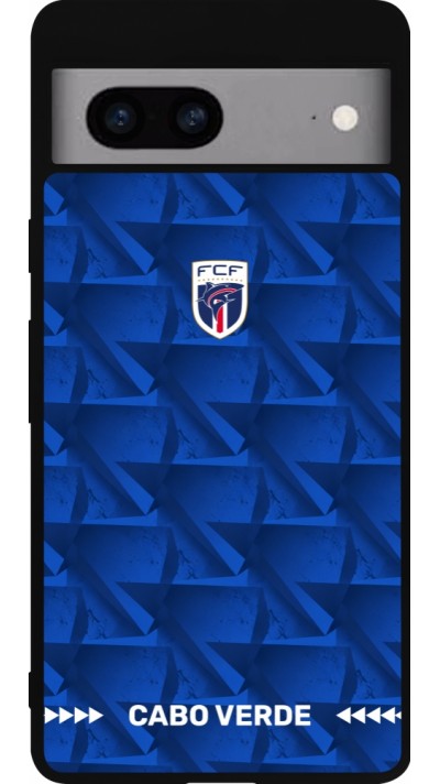 Google Pixel 7a Case Hülle - Silikon schwarz Kap Verde 2026 personalisierbares Fussballtrikot