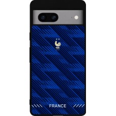 Google Pixel 7a Case Hülle - Silikon schwarz Frankreich 2026 personalisierbares Fussballtrikot