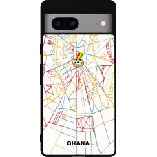 Google Pixel 7a Case Hülle - Silikon schwarz Ghana 2026 personalisierbares Fussballtrikot